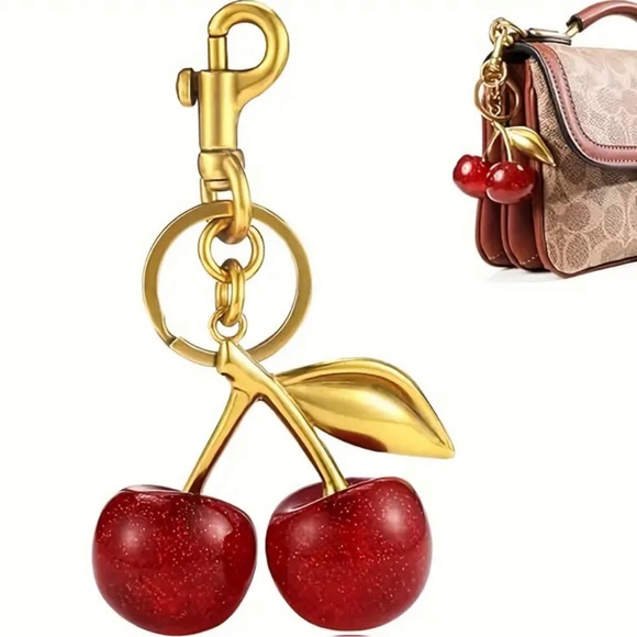 Cherry-Shaped Resin keychain 🍒 - Picture 6 of 7